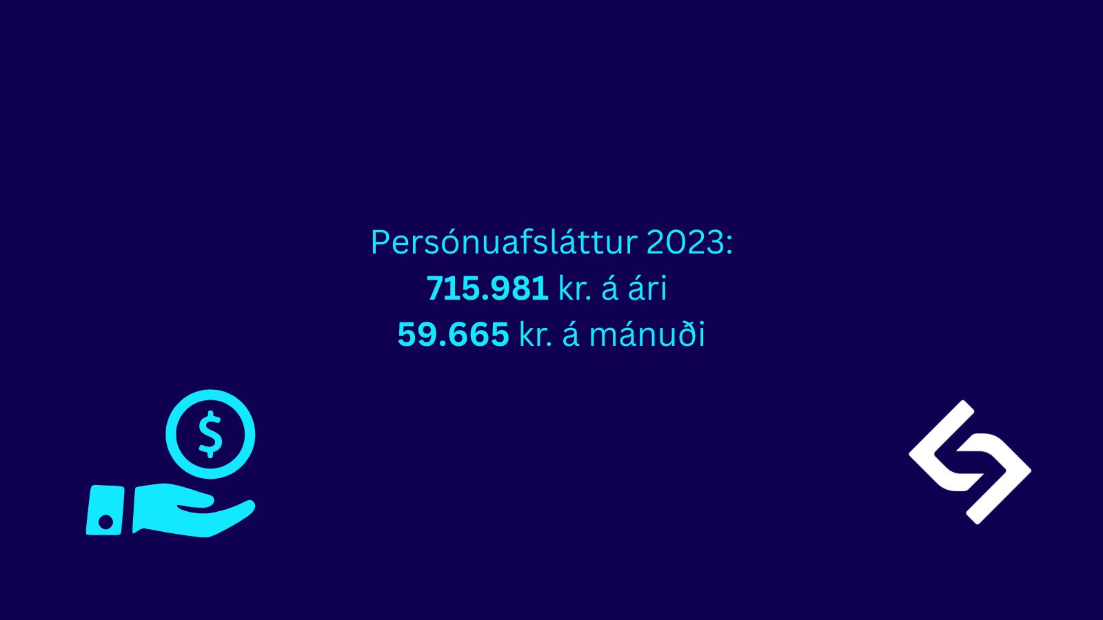 Persónuafsláttur 2023